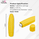 Product specs: 12cm corn vibrator with 7 speeds β under 50dB noise level